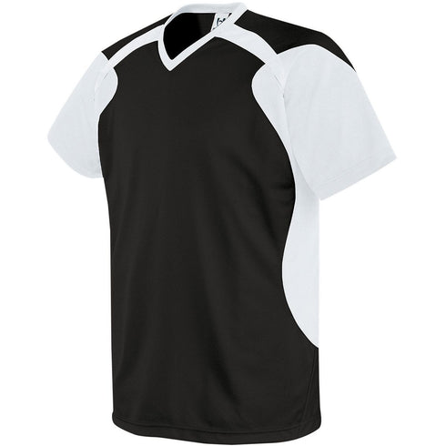 Russell Athletic Youth Tempest Soccer Jersey (322711-C), Color 'Black/White/White'